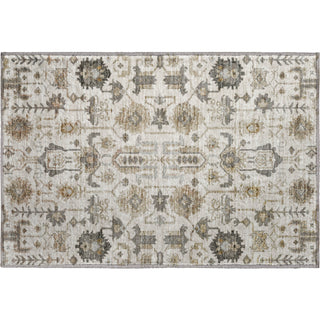 Piper Looms Mayfield Oriental AMF697 Ivory Machine Washable Area Rug Scatter Main Image