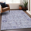 Piper Looms Mayfield Oriental AMF697 Lavender Machine Washable Area Rug Lifestyle Image Feature