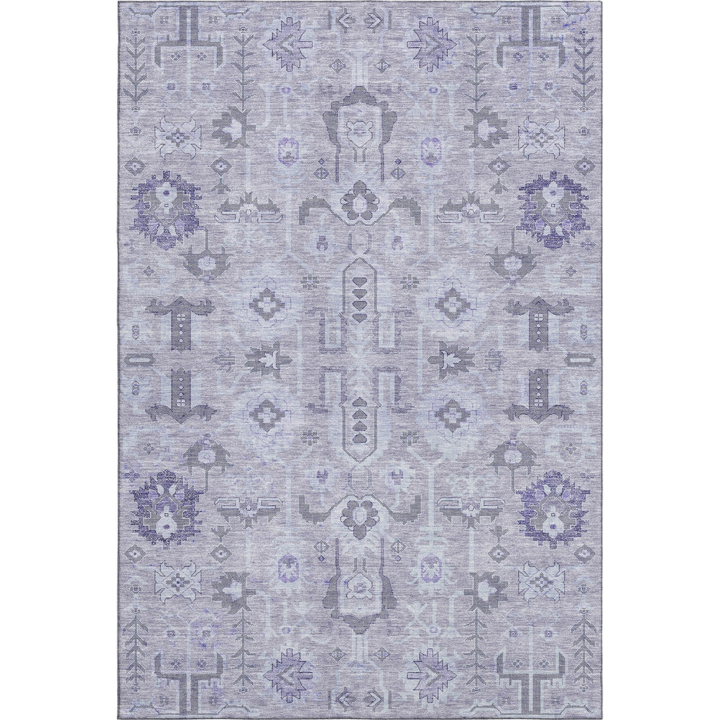 Piper Looms Mayfield Oriental AMF697 Lavender Machine Washable Area Rug main image