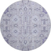 Piper Looms Mayfield Oriental AMF697 Lavender Machine Washable Area Rug Round Main Image