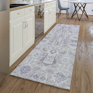 Piper Looms Mayfield Oriental AMF697 Lavender Machine Washable Area Rug Runner Lifestyle Image Feature
