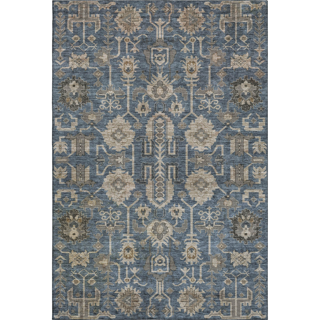 Piper Looms Mayfield Oriental AMF697 Navy Machine Washable Area Rug main image