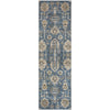 Piper Looms Mayfield Oriental AMF697 Navy Machine Washable Area Rug Runner Main Image