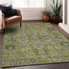Piper Looms Mayfield Oriental AMF697 Olive Machine Washable Area Rug Lifestyle Image Feature