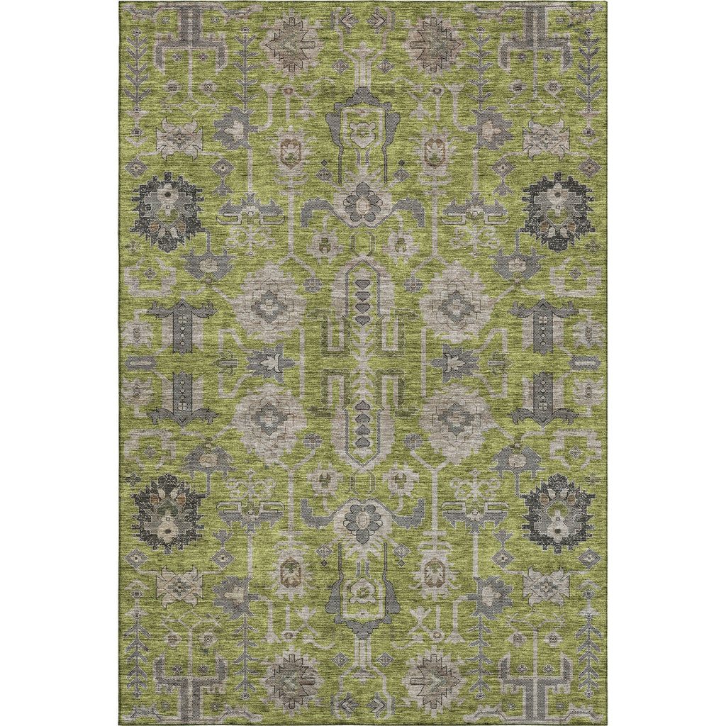 Piper Looms Mayfield Oriental AMF697 Olive Machine Washable Area Rug main image