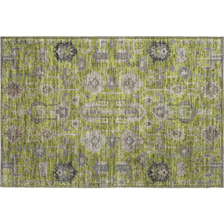 Piper Looms Mayfield Oriental AMF697 Olive Machine Washable Area Rug Scatter Main Image