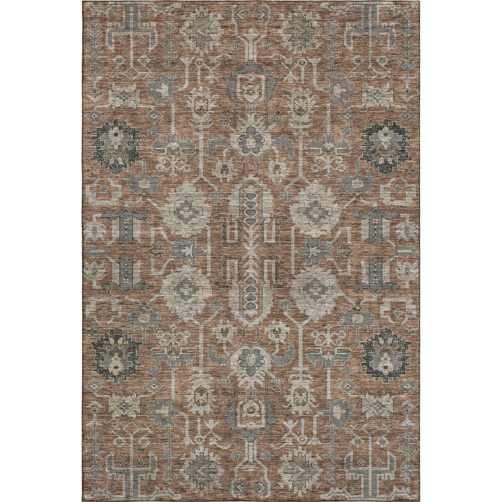 Piper Looms Mayfield Oriental AMF697 Paprika Machine Washable Area Rug main image