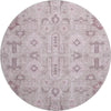 Piper Looms Mayfield Oriental AMF697 Pink Machine Washable Area Rug Round Main Image