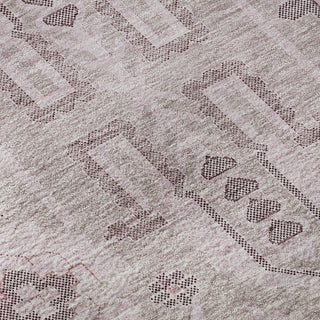 Piper Looms Mayfield Oriental AMF697 Pink Machine Washable Area Rug Swatch Image