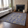 Piper Looms Mayfield Oriental AMF697 Purple Machine Washable Area Rug Lifestyle Image Feature
