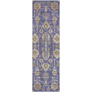 Piper Looms Mayfield Oriental AMF697 Purple Machine Washable Area Rug Runner Main Image