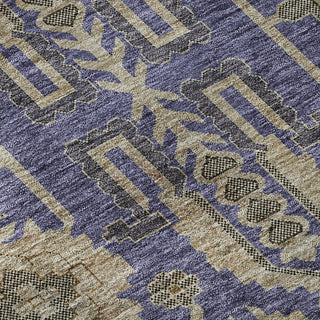 Piper Looms Mayfield Oriental AMF697 Purple Machine Washable Area Rug Swatch Image