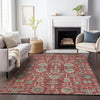 Piper Looms Mayfield Oriental AMF697 Red Machine Washable Area Rug Lifestyle Image Feature
