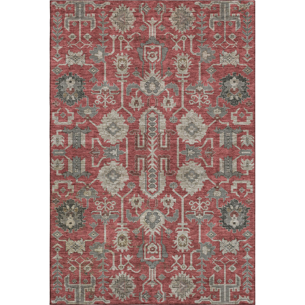 Piper Looms Mayfield Oriental AMF697 Red Machine Washable Area Rug main image