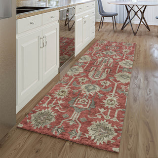 Piper Looms Mayfield Oriental AMF697 Red Machine Washable Area Rug Runner Lifestyle Image Feature