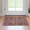 Piper Looms Mayfield Oriental AMF697 Red Machine Washable Area Rug Scatter Lifestyle Image Feature