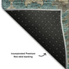 Piper Looms Mayfield Oriental AMF697 Teal Machine Washable Area Rug Backing Image