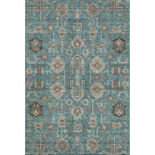 Piper Looms Mayfield Oriental AMF697 Teal Machine Washable Area Rug main image