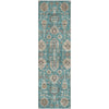 Piper Looms Mayfield Oriental AMF697 Teal Machine Washable Area Rug Runner Main Image