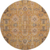 Piper Looms Mayfield Oriental AMF697 Terracotta Machine Washable Area Rug Round Main Image