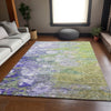 Piper Looms Mayfield Abstract AMF698 Aloe Machine Washable Area Rug Lifestyle Image Feature