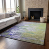 Piper Looms Mayfield Abstract AMF698 Aloe Machine Washable Area Rug Lifestyle Image Feature