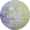 Piper Looms Mayfield Abstract AMF698 Aloe Machine Washable Area Rug Round Main Image