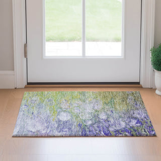 Piper Looms Mayfield Abstract AMF698 Aloe Machine Washable Area Rug Scatter Lifestyle Image Feature