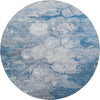 Piper Looms Mayfield Abstract AMF698 Blue Machine Washable Area Rug Round Main Image