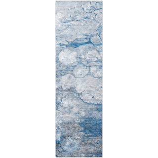 Piper Looms Mayfield Abstract AMF698 Blue Machine Washable Area Rug Runner Main Image