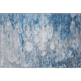 Piper Looms Mayfield Abstract AMF698 Blue Machine Washable Area Rug Scatter Main Image