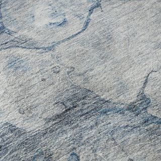 Piper Looms Mayfield Abstract AMF698 Blue Machine Washable Area Rug Swatch Image