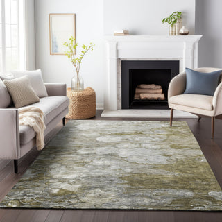 Piper Looms Mayfield Abstract AMF698 Brown Machine Washable Area Rug Lifestyle Image Feature