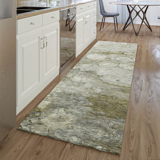Piper Looms Mayfield Abstract AMF698 Brown Machine Washable Area Rug Runner Lifestyle Image Feature