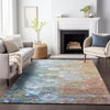 Piper Looms Mayfield Abstract AMF698 Coral Machine Washable Area Rug Lifestyle Image Feature
