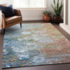 Piper Looms Mayfield Abstract AMF698 Coral Machine Washable Area Rug Lifestyle Image Feature