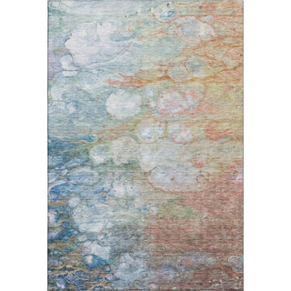 Piper Looms Mayfield Abstract AMF698 Coral Machine Washable Area Rug main image