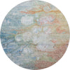 Piper Looms Mayfield Abstract AMF698 Coral Machine Washable Area Rug Round Main Image