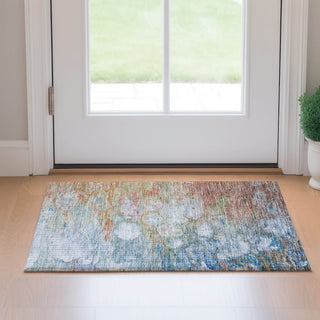 Piper Looms Mayfield Abstract AMF698 Coral Machine Washable Area Rug Scatter Lifestyle Image Feature