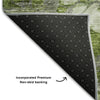 Piper Looms Mayfield Abstract AMF698 Olive Machine Washable Area Rug Backing Image