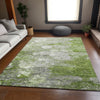 Piper Looms Mayfield Abstract AMF698 Olive Machine Washable Area Rug Lifestyle Image Feature