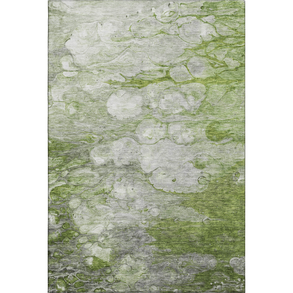 Piper Looms Mayfield Abstract AMF698 Olive Machine Washable Area Rug main image