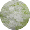 Piper Looms Mayfield Abstract AMF698 Olive Machine Washable Area Rug Round Main Image