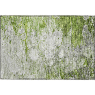 Piper Looms Mayfield Abstract AMF698 Olive Machine Washable Area Rug Scatter Main Image