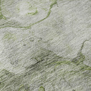 Piper Looms Mayfield Abstract AMF698 Olive Machine Washable Area Rug Swatch Image