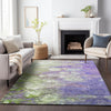 Piper Looms Mayfield Abstract AMF698 Purple Machine Washable Area Rug Lifestyle Image Feature