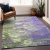 Piper Looms Mayfield Abstract AMF698 Purple Machine Washable Area Rug Lifestyle Image Feature