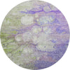 Piper Looms Mayfield Abstract AMF698 Purple Machine Washable Area Rug Round Main Image