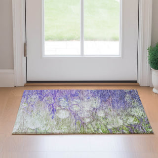 Piper Looms Mayfield Abstract AMF698 Purple Machine Washable Area Rug Scatter Lifestyle Image Feature