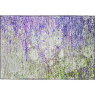 Piper Looms Mayfield Abstract AMF698 Purple Machine Washable Area Rug Scatter Main Image